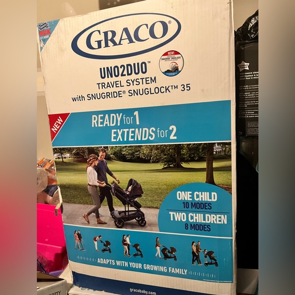 Graco uno 2 duo travel system stroller - Picture 1 of 4